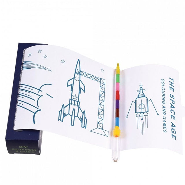 Rex London Space Age Mini Colouring And Games