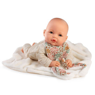 Antonio Juan Crying Doll Bimba with Hooded Blanket - 37cm