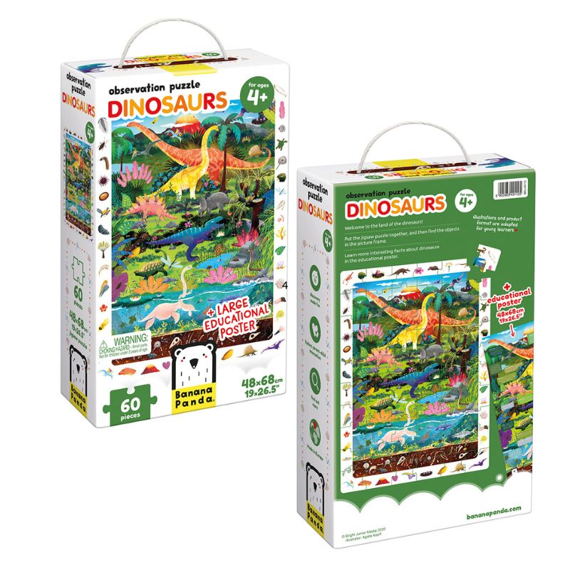 Banana Panda Observation Puzzle - Dinosaurs