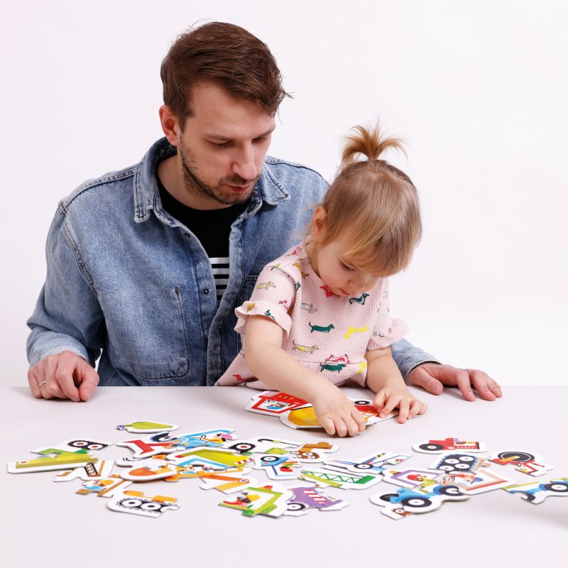 Banana Panda Puzzle - Construction Vehicles