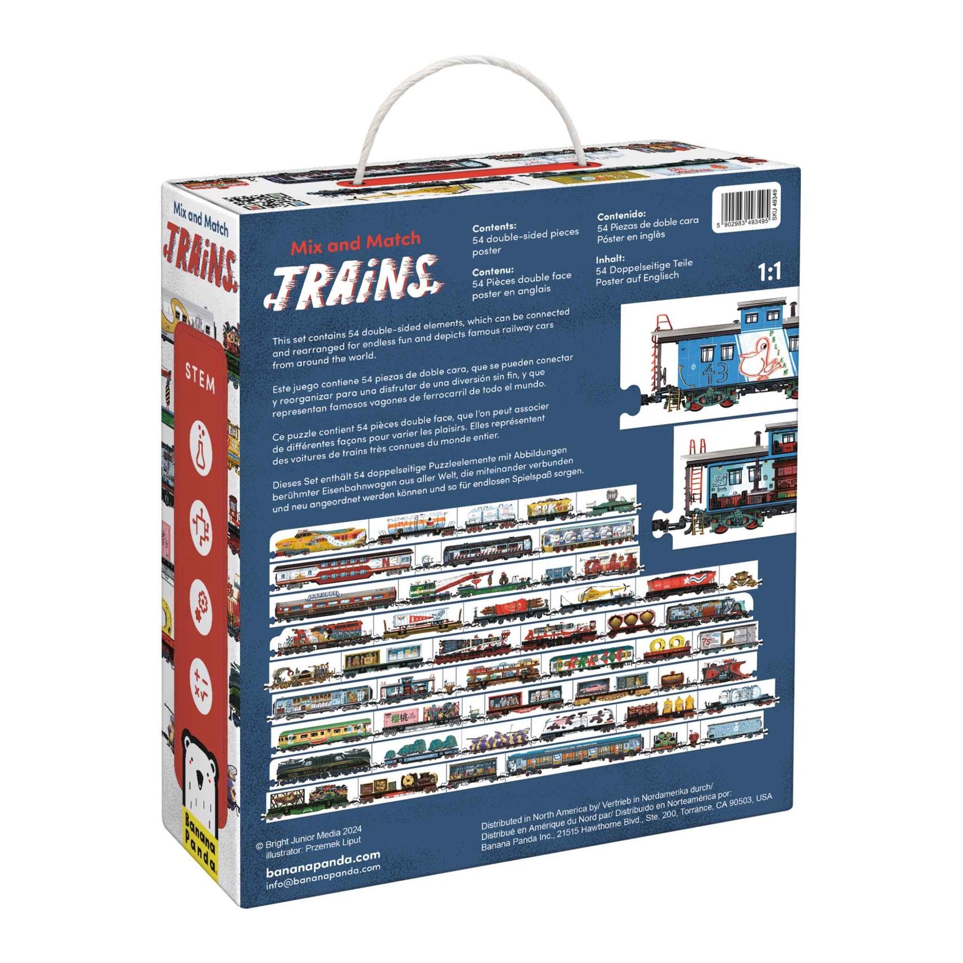 Banana Panda Mix & Match Trains Puzzle