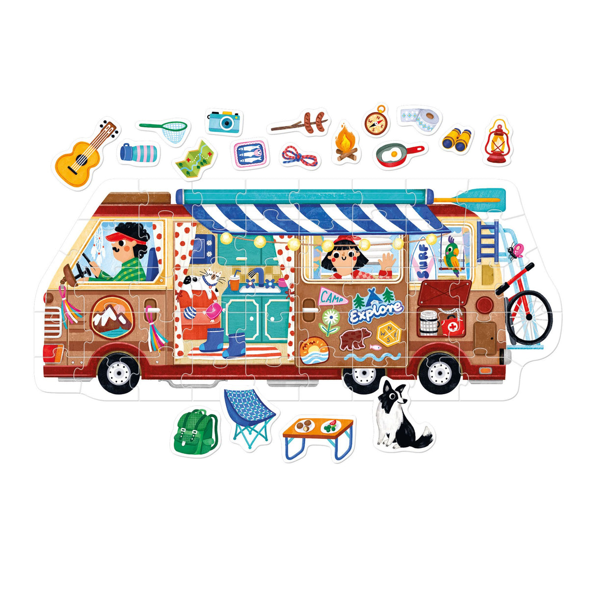 Banana Panda Play-As-You-Go Puzzle - Camper Van