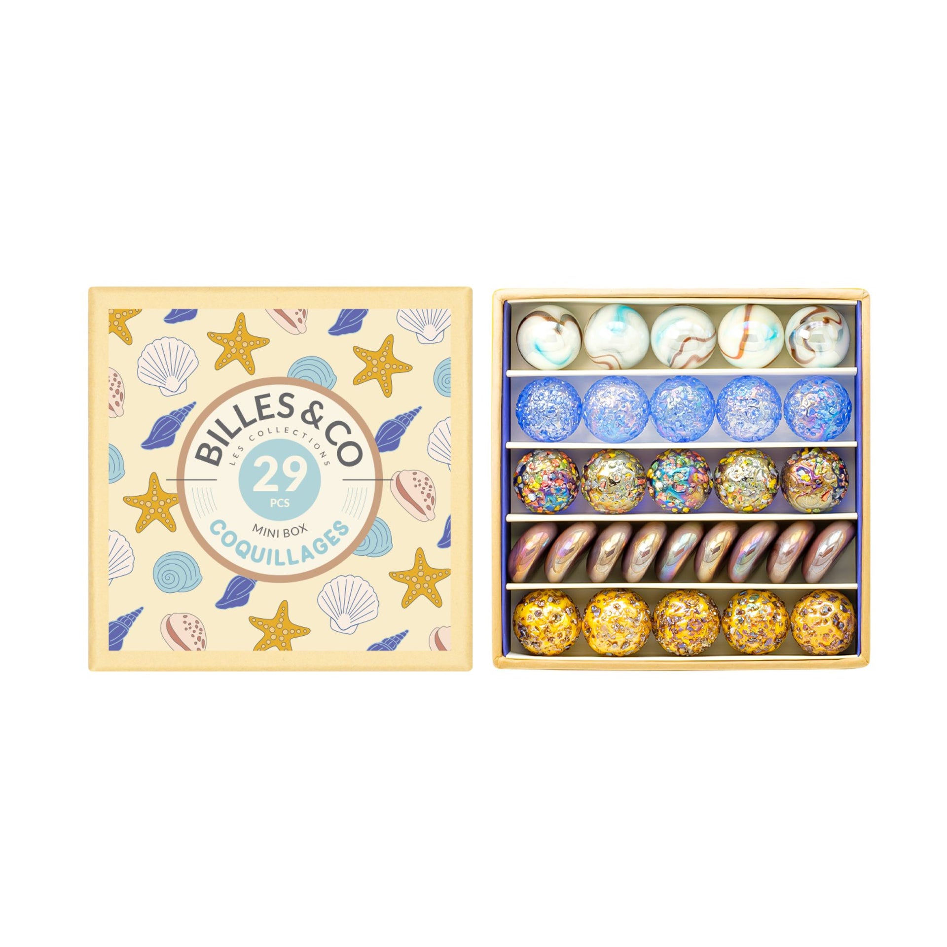 Billes & Co Marbles Seashells Mini Box