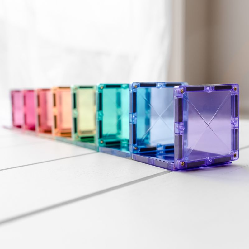 Connetix Magnetic Tiles 40 Piece Pastel Square Pack