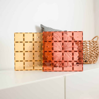 Connetix Magnetic Tiles 2 Piece Pastel Base Plate Pack - Lemon & Peach