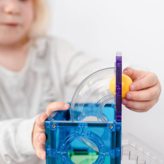 Connetix Magnetic Tiles 92 Piece Rainbow Ball Run Pack