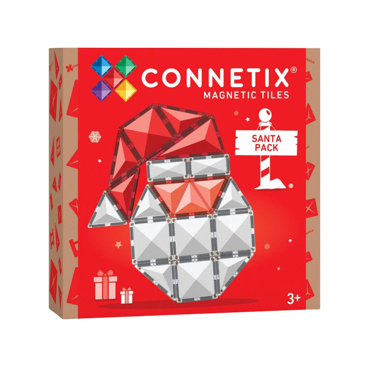 CONNETIX Magnetic Tiles 17 Piece Christmas Santa Pack