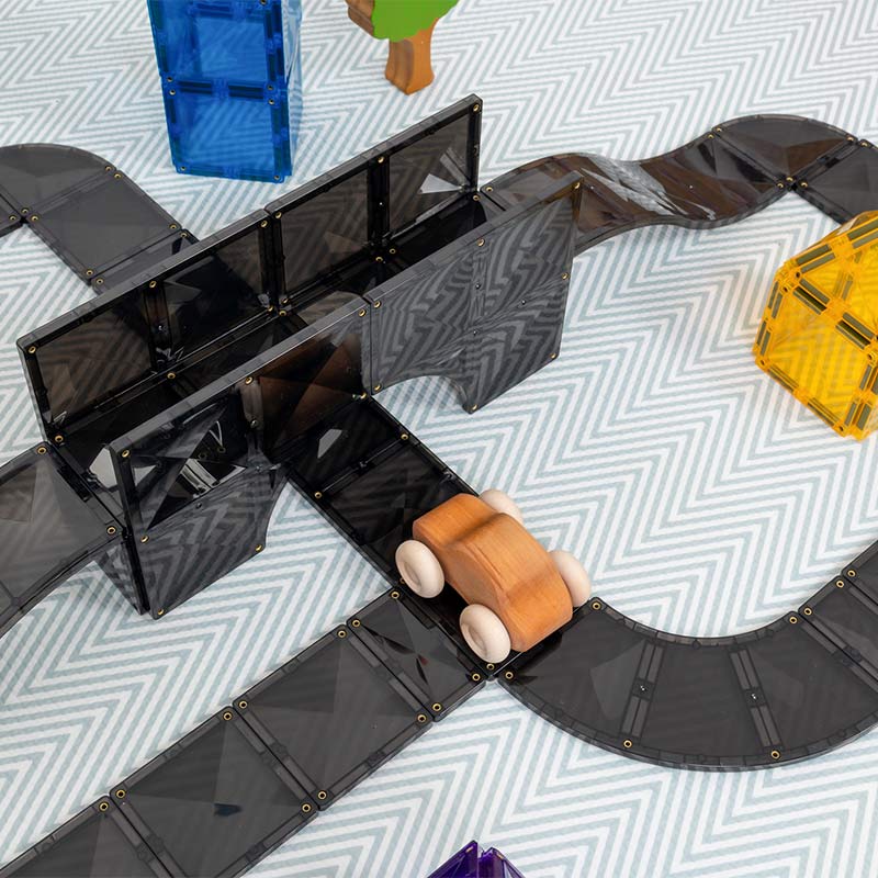 Connetix Magnetic Tiles 48 Piece Roads Creative Pack