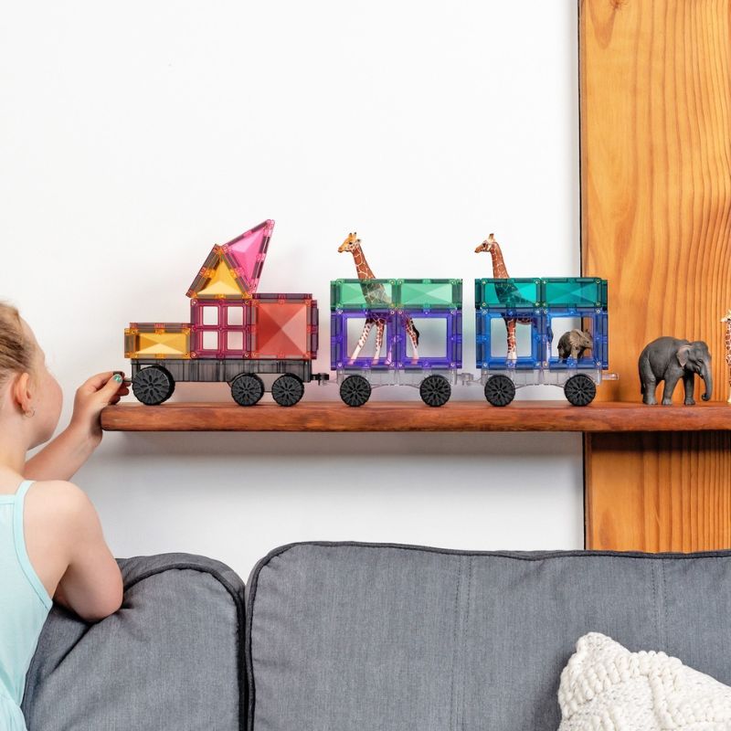 Connetix Magnetic Tiles 50 Piece Pastel Transport Pack