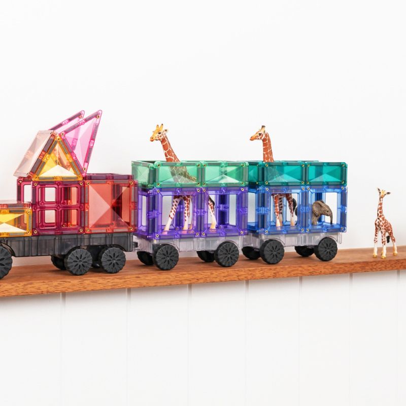 Connetix Magnetic Tiles 50 Piece Pastel Transport Pack