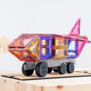 Connetix Magnetic Tiles 50 Piece Pastel Transport Pack