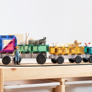 Connetix Magnetic Tiles 50 Piece Pastel Transport Pack