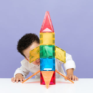 CONNETIX Magnetic Tiles 30 Piece Light Rocket Pack