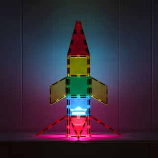 CONNETIX Magnetic Tiles 30 Piece Light Rocket Pack