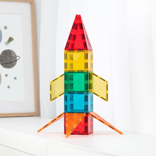 CONNETIX Magnetic Tiles 30 Piece Light Rocket Pack