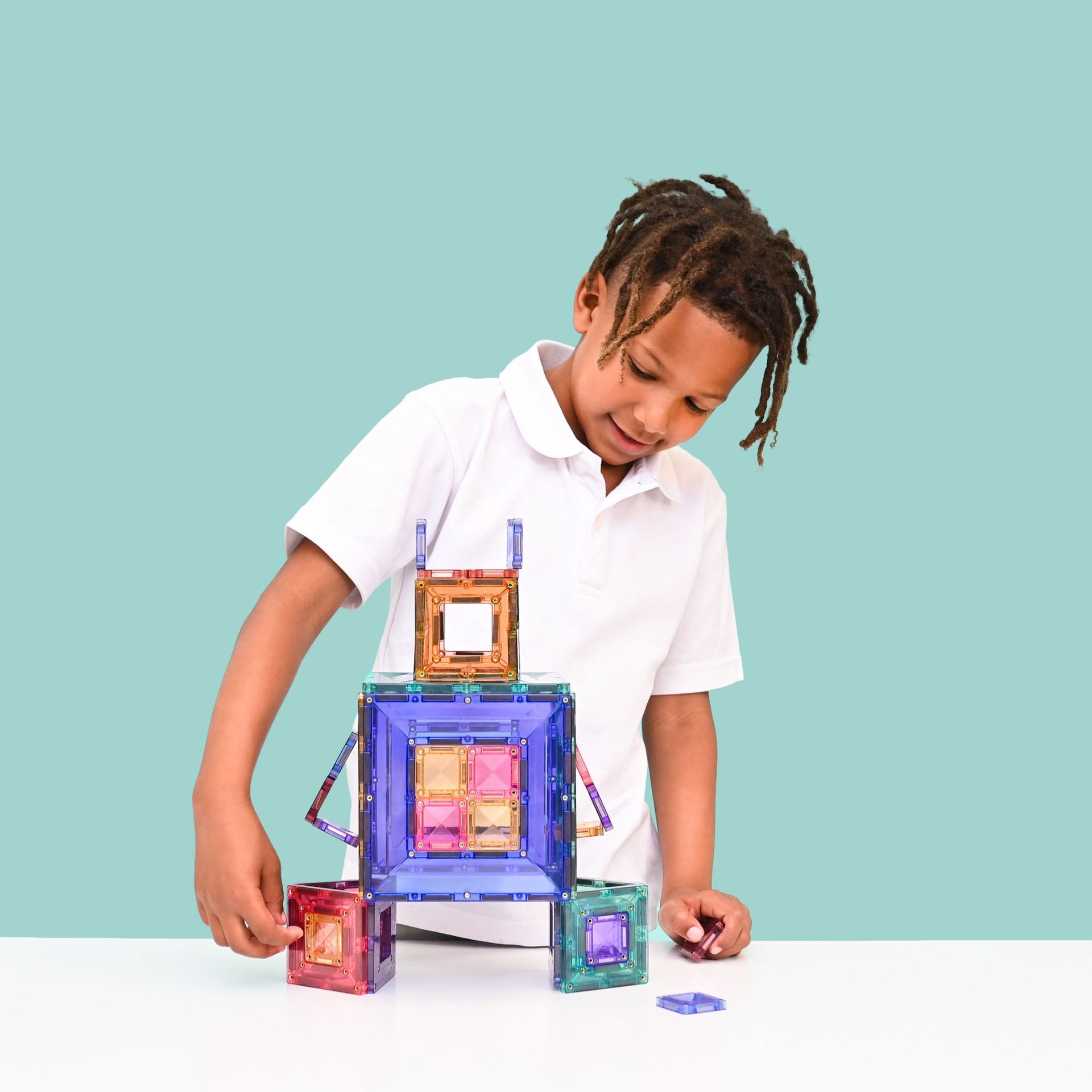 Connetix Magnetic Tiles 48 Piece Pastel Portal Pack