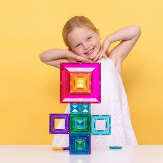 Connetix Magnetic Tiles 48 Piece Bright Portal Pack