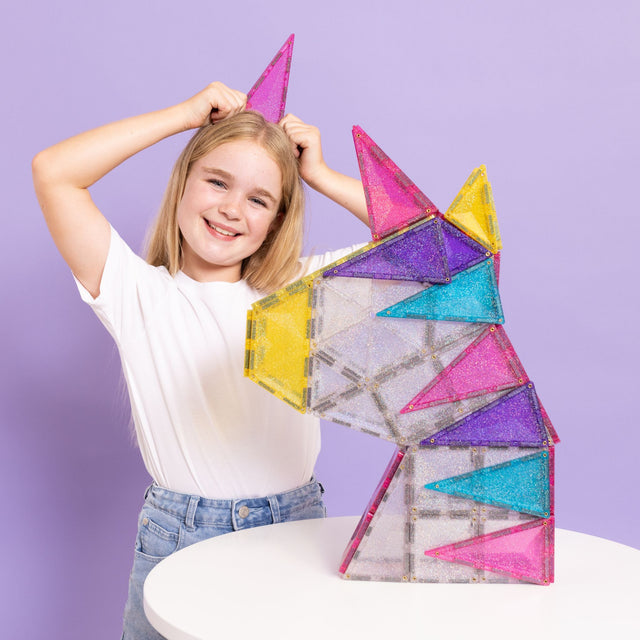 Connetix Unicorn Glitter Land