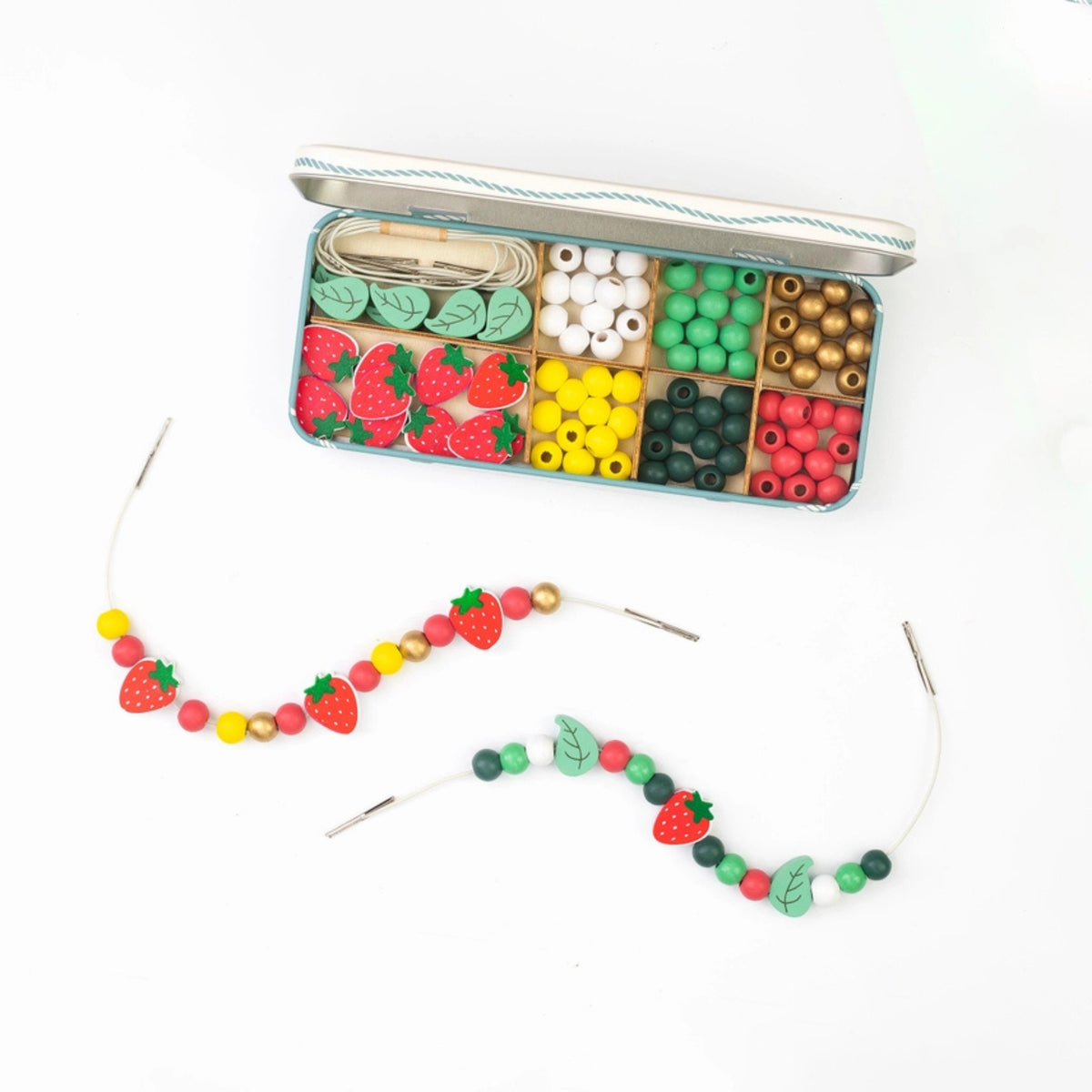 Cotton Twist Bracelet Beading Kit - Strawberry