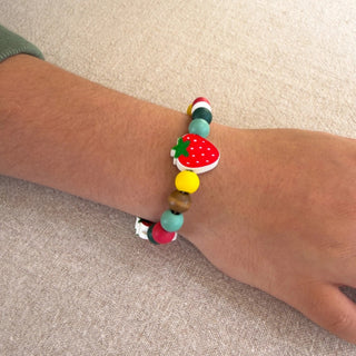 Cotton Twist Bracelet Beading Kit - Strawberry