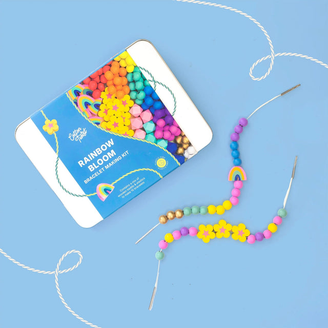Cotton Twist Bracelet Making Kit - Rainbow Bloom