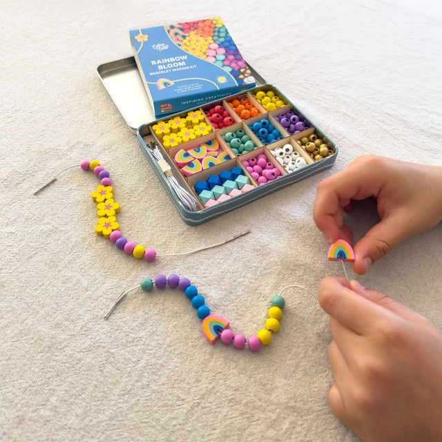 Cotton Twist Bracelet Making Kit - Rainbow Bloom