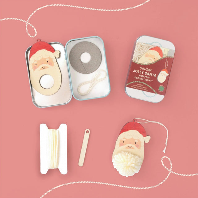Cotton Twist Make Your Own Pom Pom Santa Decoration Kit