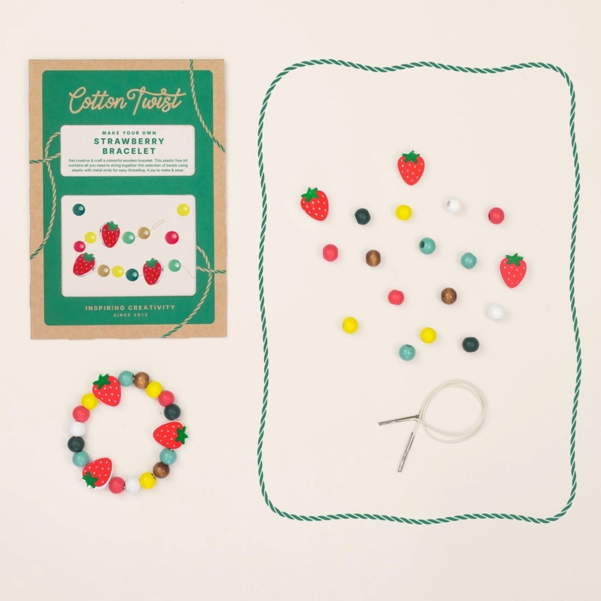 Cotton Twist Make Your Own Strawberry Bracelet