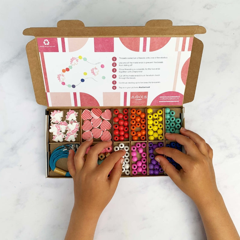 Cotton Twist Bracelet Making Kit - Unicorns