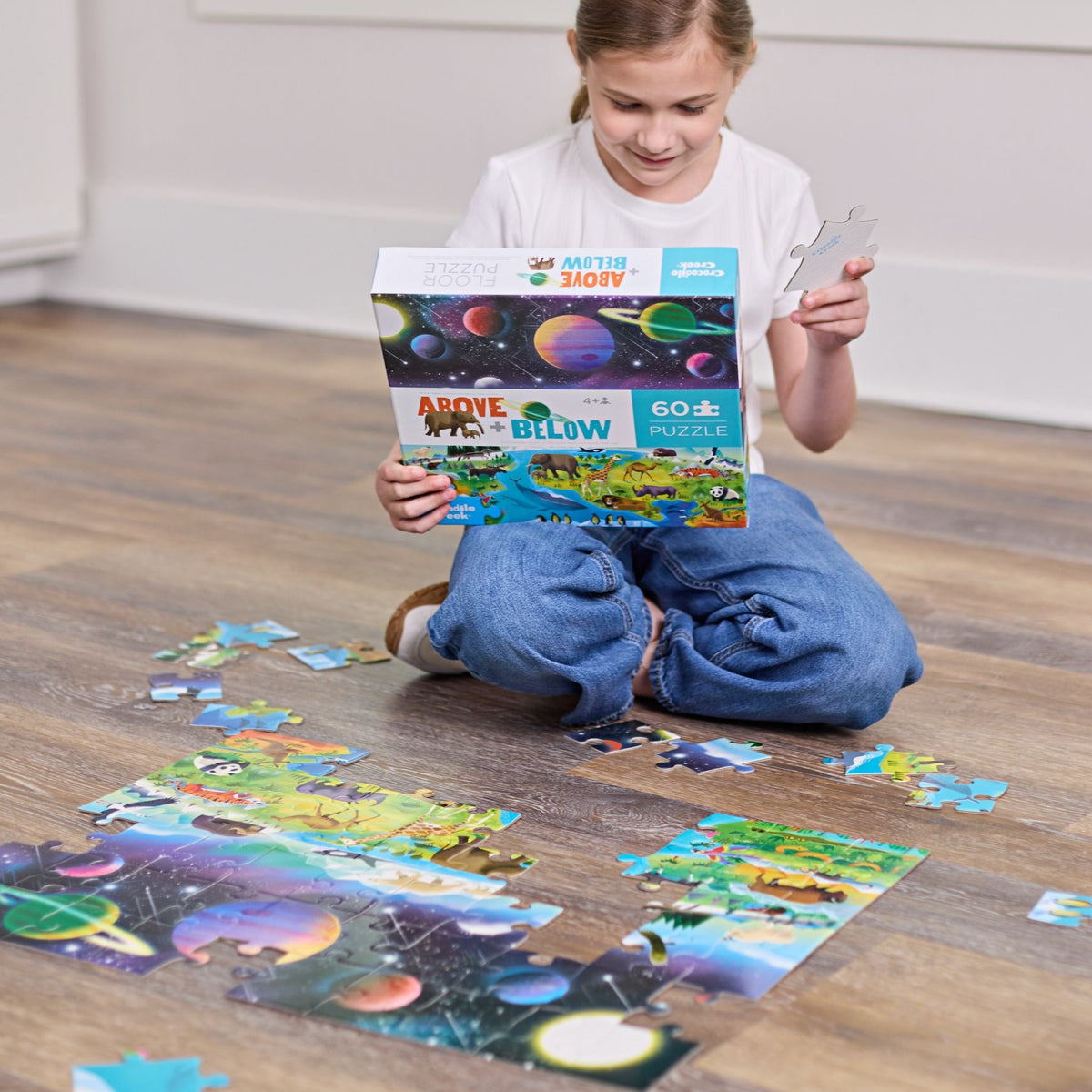 Crocodile Creek Earth & Space Above & Below Puzzle - 60 Piece