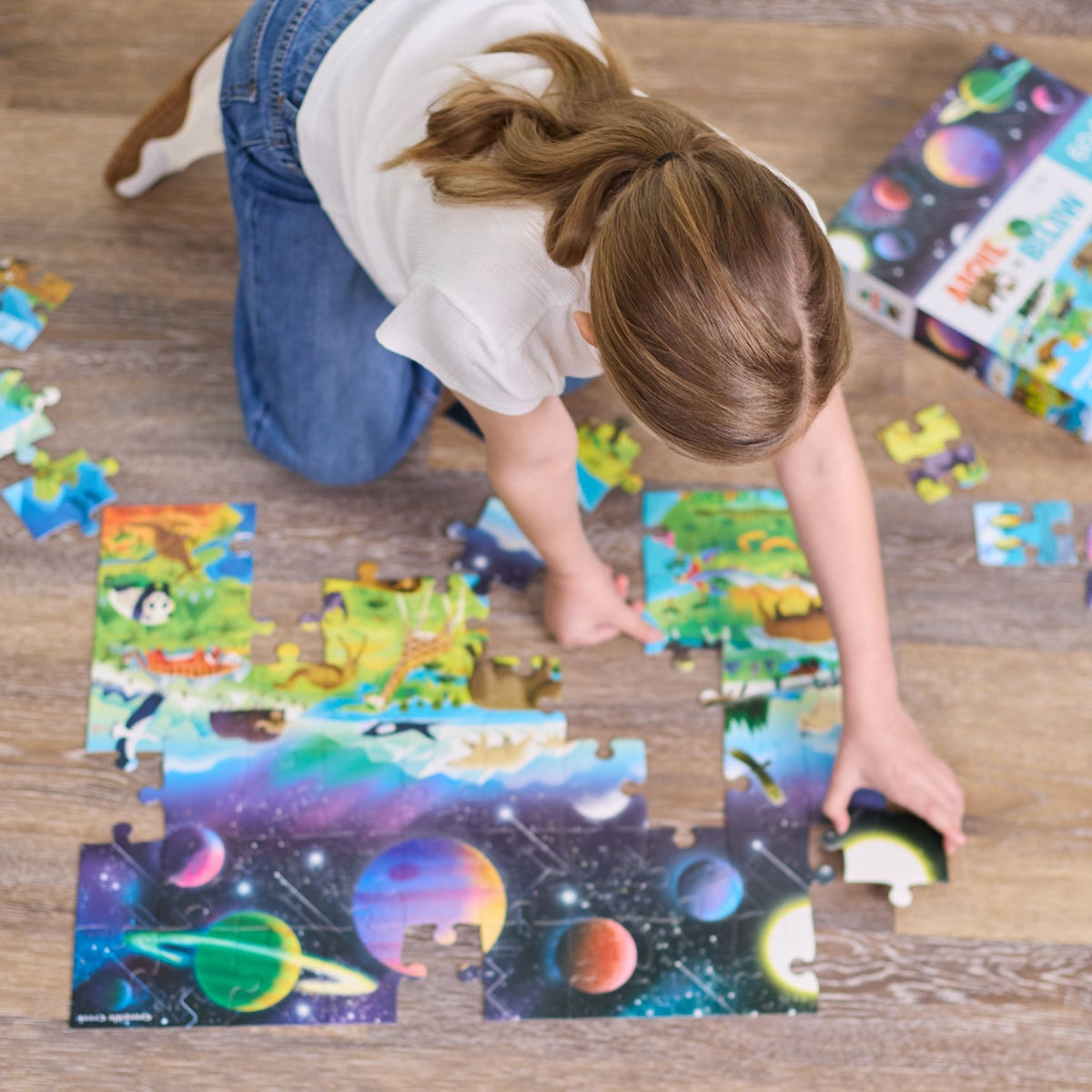 Crocodile Creek Earth & Space Above & Below Puzzle - 60 Piece
