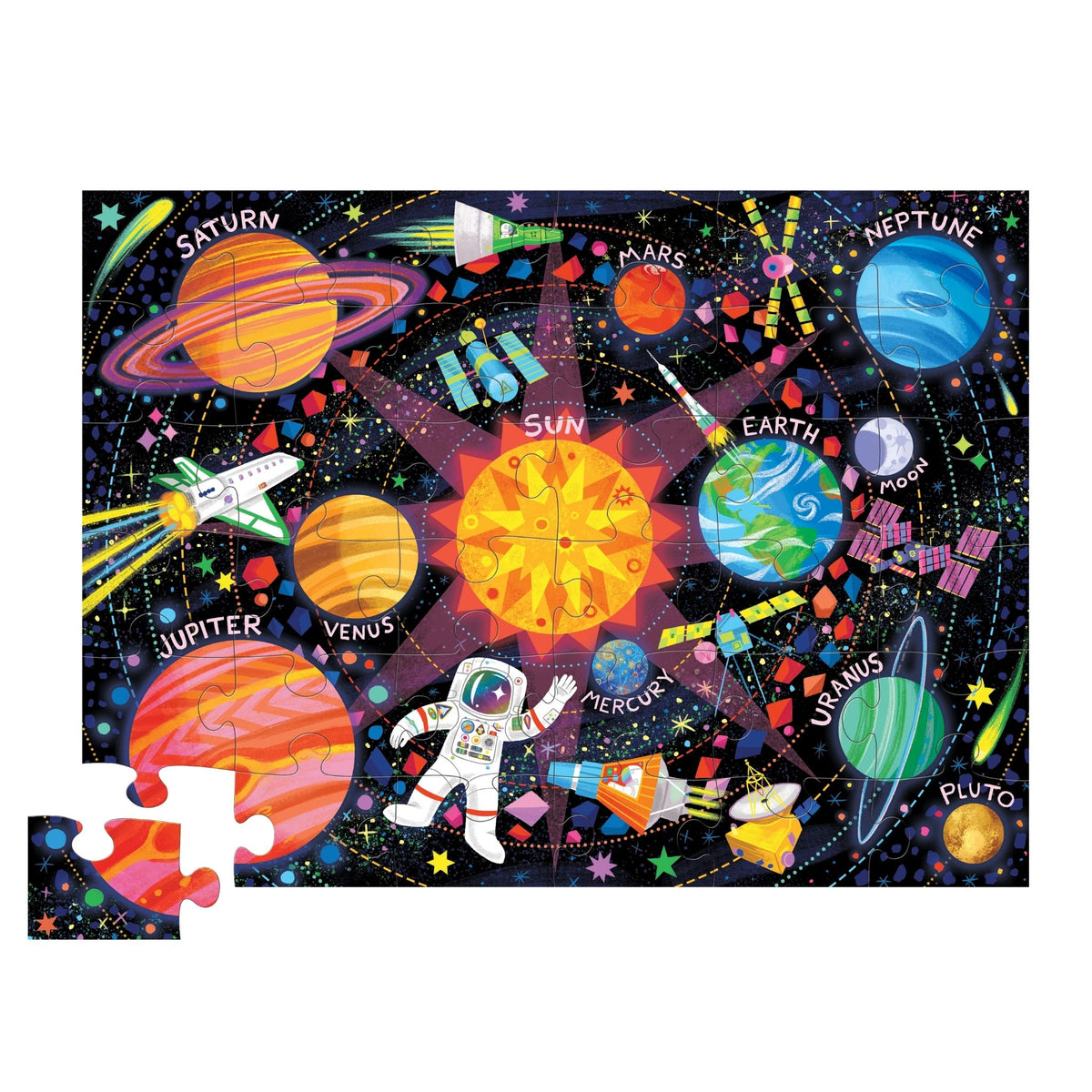 Crocodile Creek Space Explorer Puzzle - 36 Piece