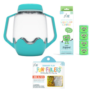 Glo Pals Build Your Own Sensory Jar - Blue