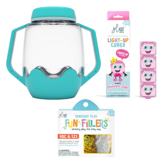 Glo Pals Build Your Own Sensory Jar - Blue