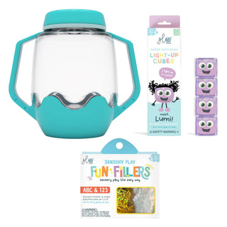 Glo Pals Build Your Own Sensory Jar - Blue