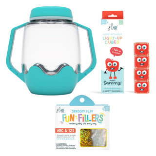 Glo Pals Build Your Own Sensory Jar - Blue