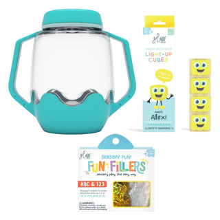 Glo Pals Build Your Own Sensory Jar - Blue
