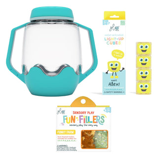 Glo Pals Build Your Own Sensory Jar - Blue