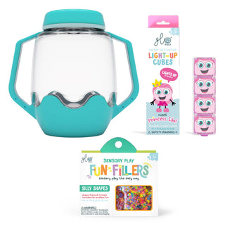 Glo Pals Build Your Own Sensory Jar - Blue