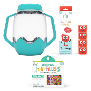 Glo Pals Build Your Own Sensory Jar - Blue