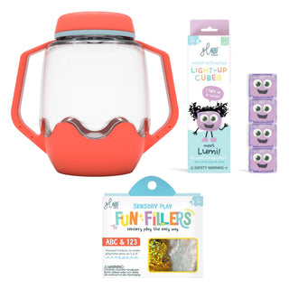 Glo Pals Build Your Own Sensory Jar - Coral