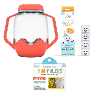 Glo Pals Build Your Own Sensory Jar - Coral