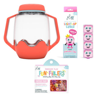 Glo Pals Build Your Own Sensory Jar - Coral