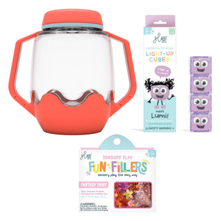 Glo Pals Build Your Own Sensory Jar - Coral