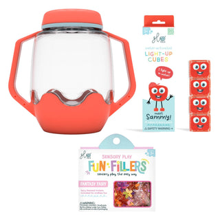 Glo Pals Build Your Own Sensory Jar - Coral