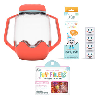 Glo Pals Build Your Own Sensory Jar - Coral