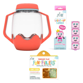 Glo Pals Build Your Own Sensory Jar - Coral