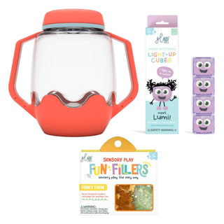 Glo Pals Build Your Own Sensory Jar - Coral