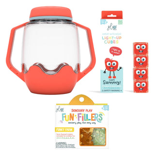Glo Pals Build Your Own Sensory Jar - Coral