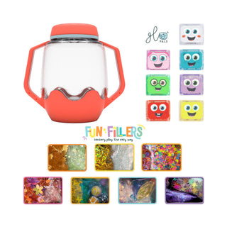 Glo Pals Build Your Own Sensory Jar - Coral